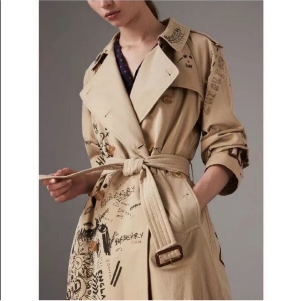 Burberry Kris Wu Grafitti coat usa 2 can fit small as well - Picture 3 of 16
